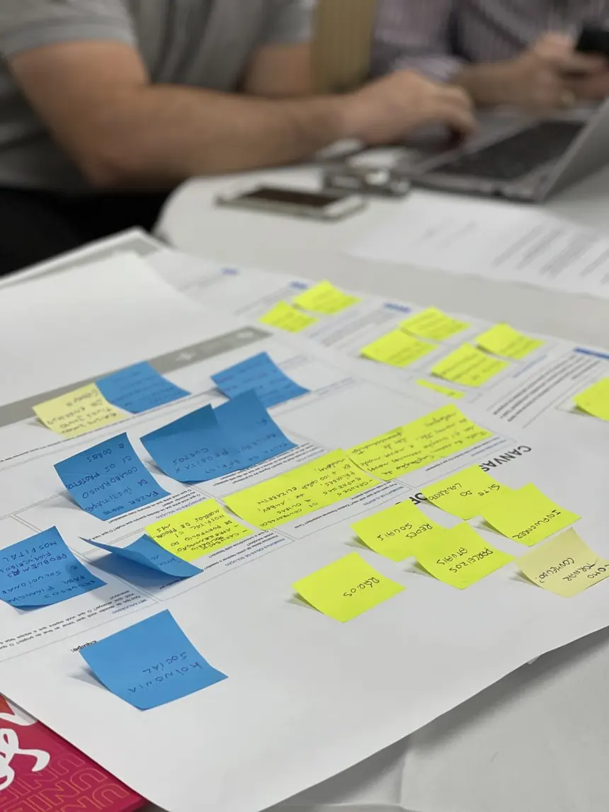 Construção do Canvas de Modelo de Negócios