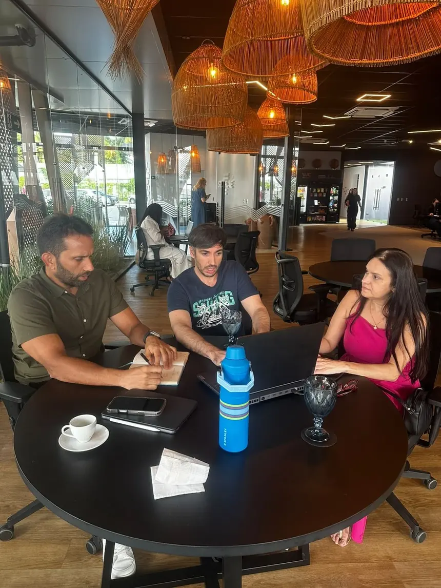 Sessão de mentoria no Hub Sebrae